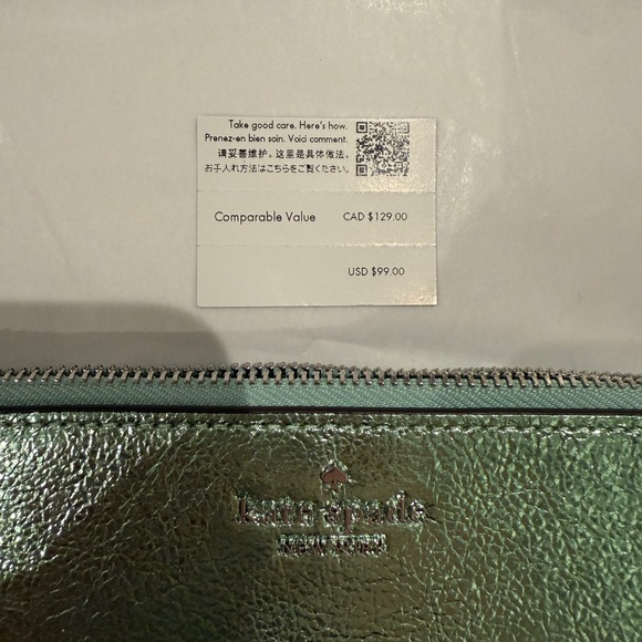 Kate Spade Lucy Metallic Small Wristlet - Picture 6 of 6